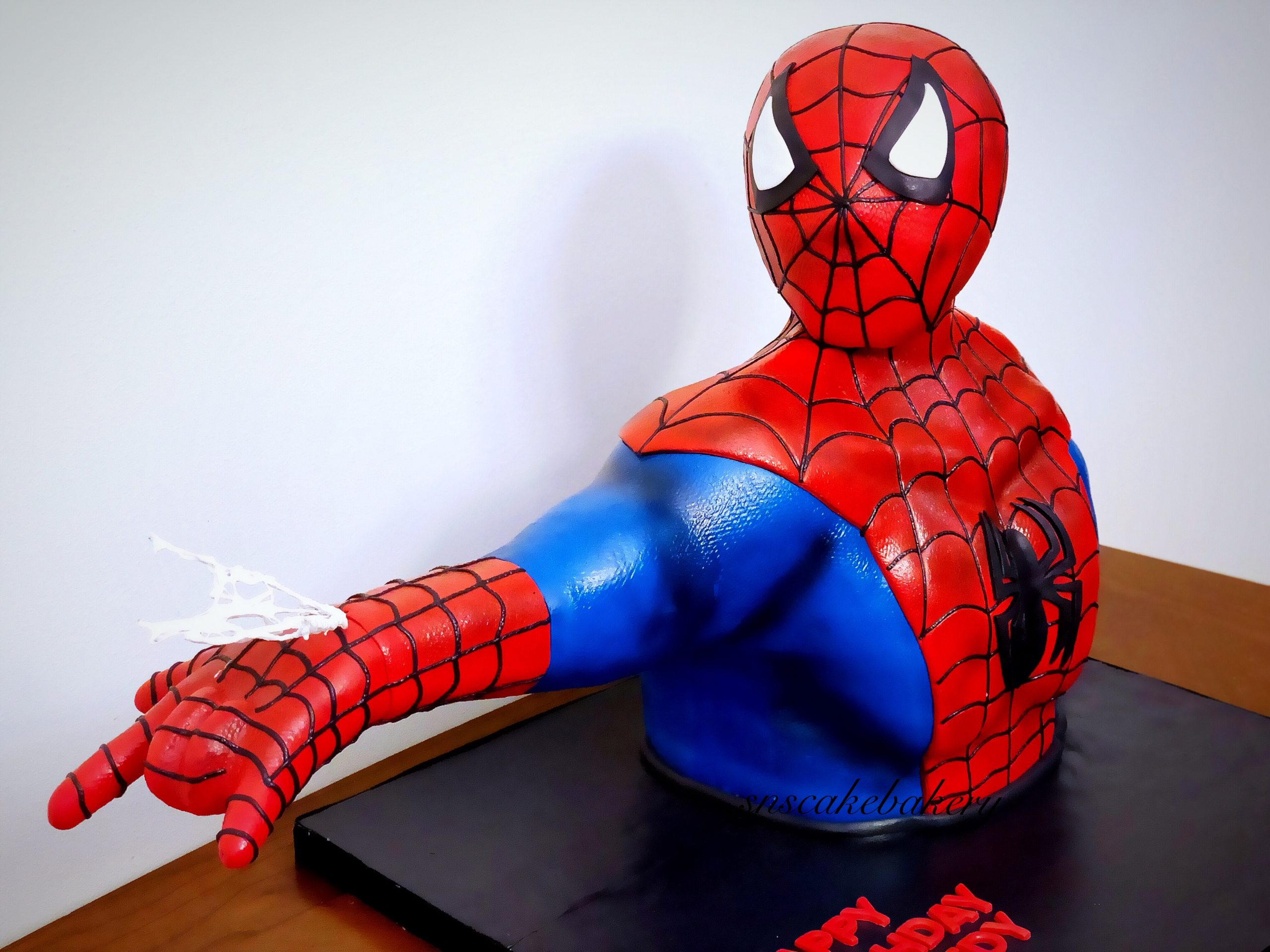 How to create a 3D Spider-Man Bodice Cake!